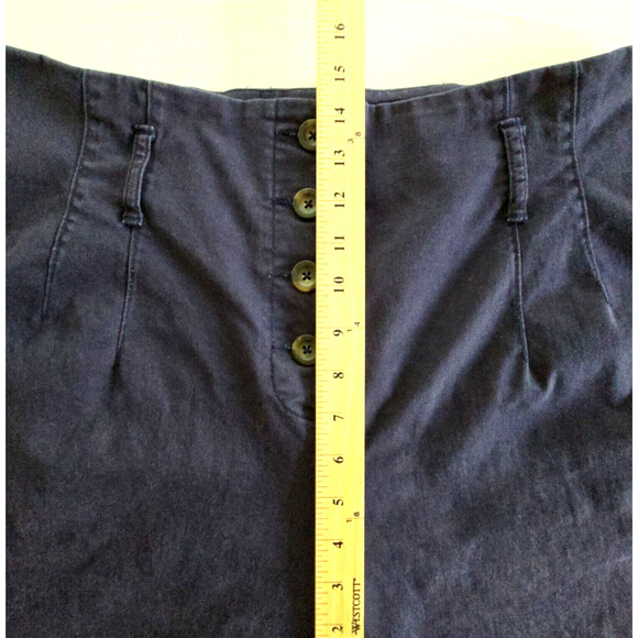 Boden Chinos Womens 18 Dark Blue Button Fly Ankle Pants Casual Preppy Minimalist - Picture 8 of 11